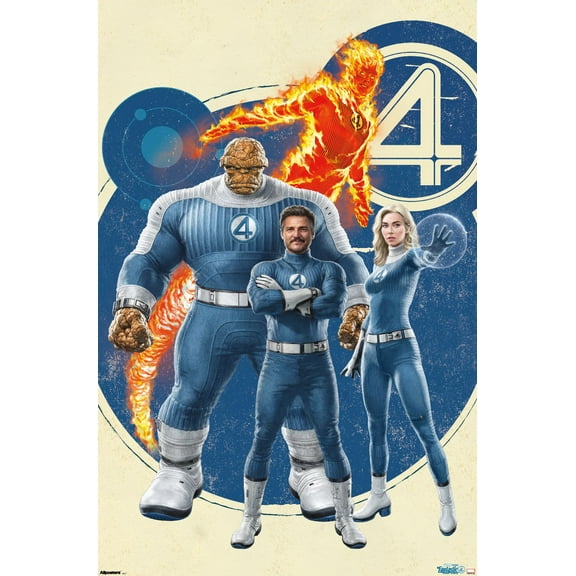Marvel Fantastic Four: First Steps (2025) - Group Wall Poster, 22.375" x 34"