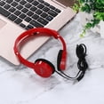 thumbnail image 6 of Djiypn K-i-d-s Headphones for School Travel, HD Stereo Sound Over-Ear Headphones for Home, Foldable 3.5mm Wired for Phone Computer, Pink, 6 of 7