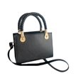 thumbnail image 4 of Bolso de hombro para mujer, bolsa de regalo sencilla para el trabajo, compras, cumpleaños, viajes al aire libre Negro, 4 of 8