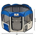 Zampa Foldable Pet playpen for Larges Dogs Small Puppies and Cats