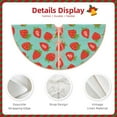 thumbnail image 3 of Balery Hand Drawn Strawberry Printed Christmas Tree Skirt , Merry Christmas Party Christmas Tree Decoration,Adjustable Tree Skirt-30", 3 of 6