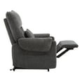 thumbnail image 6 of CHITA Power Lift Recliner for Adults, Lift Chairs with Heat & Massage for Elderly with Lumbar Support Side Pocket & USB Charge Port for Living Room Bedroom, Fabric, Gray, 6 of 26