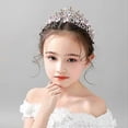 thumbnail image 4 of Children Pink Crystal Tiara Girls Princess Costume Rhinestone Crown H - Party Accessory, 4 of 5