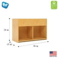 thumbnail image 3 of Tot Mate Children's Book and Toy Storage, Laminated Wood, Maple, 36"W x 14"D x 24"H Assembled, 3 of 6