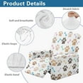 thumbnail image 5 of Whosucclay Colorful Dog Paw Bone Print Recliner Chair Covers, Stretch Recliner Slipcovers, Washable 4 Pieces Covers for Recliners, Recliner Couch Covers Furniture Protector Prevent Stain, 5 of 8