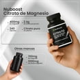 thumbnail image 3 of Nuboost Citrato de Magnesio Capsulas - Magnesium Citrate 2400 mg por porción 90 cápsulas - 1 meses de consumo - MADE IN USA - USDA, 3 of 5