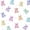 Pink Lavender Cream, variant on Castle Fairy Kawaii Animal Bear 7-Piece Twin Bedding,Cartoon Wildlife Bedding Comforter Set,Sage Off White,Reversible