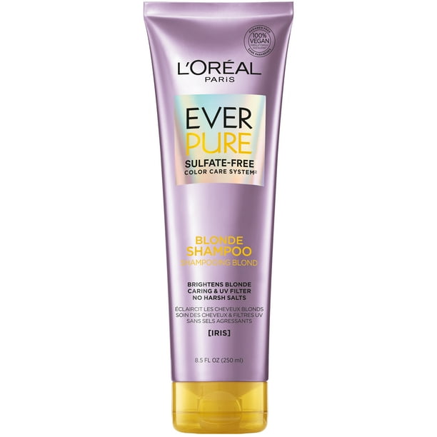 L Oreal Paris Sulfate Free Blonde Shampoo With Iris Everpure 8 5 Fl Oz Walmart Com Walmart Com