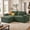 Green, variant on Asofer Loveseat Boneless Cloud Couch Indoor Furniture, No Assembly Required, Corduroy Plush Sofa Bed for Living Room, Black