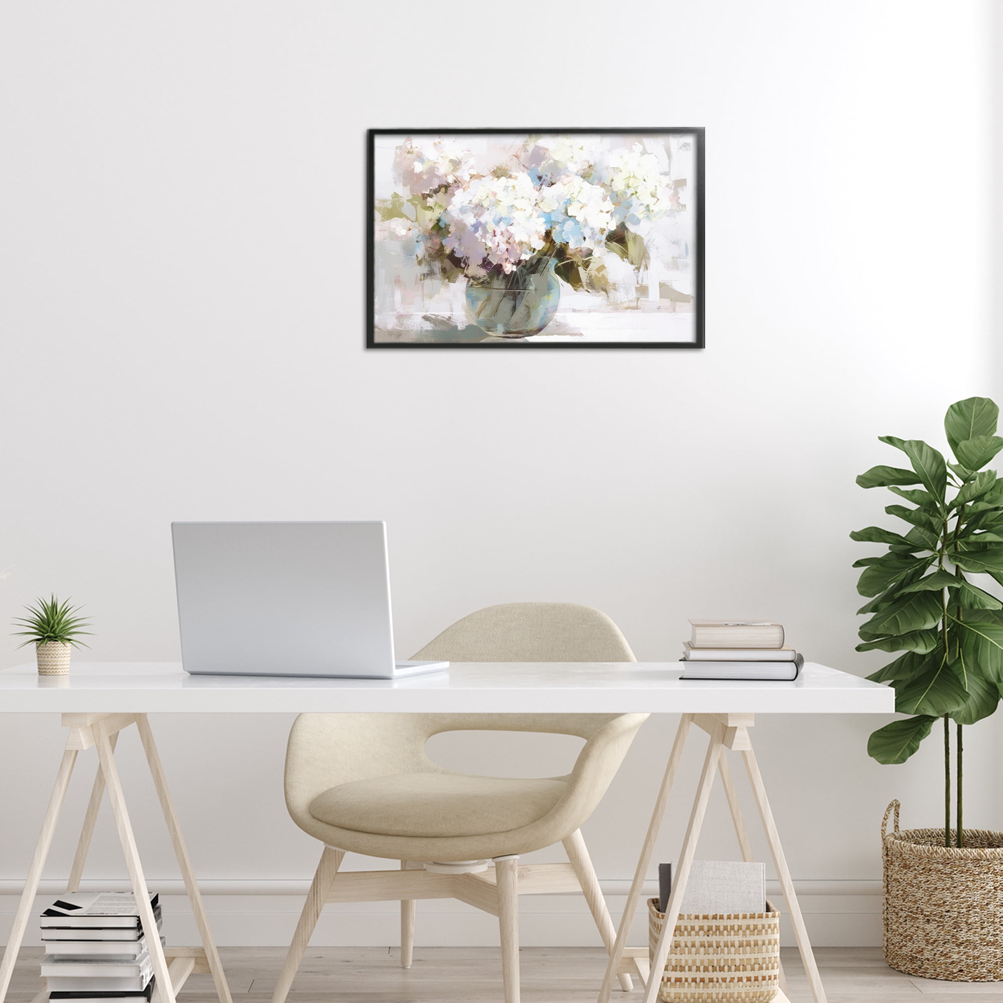 Stupell Industries Blushing Bride Garden Flowers Black Framed Giclee Art, design by Tina LeCour