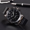 thumbnail image 2 of Reloj de pulsera elegante de moda para mujer, reloj de pulsera con correa de PU, color negro, 2 of 3