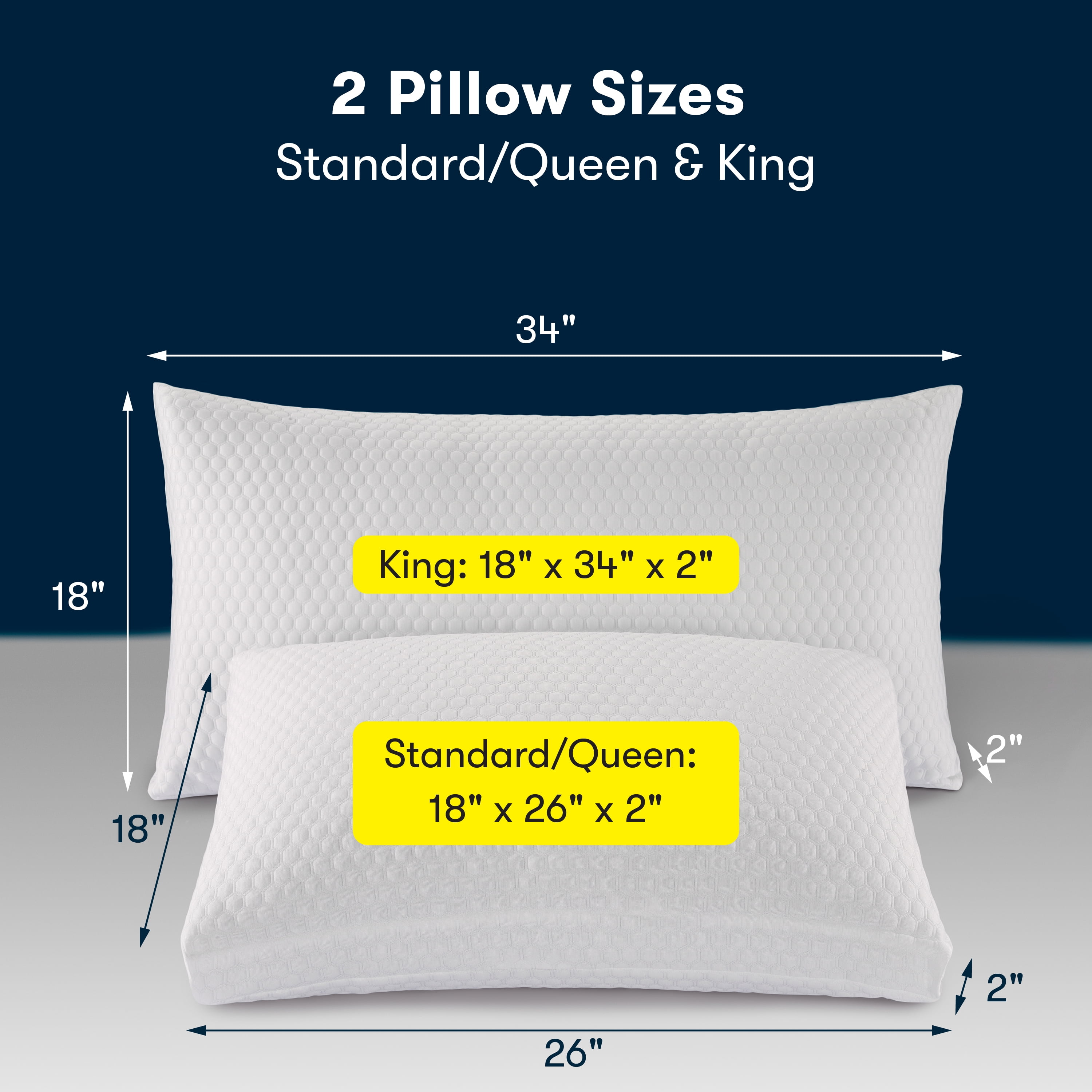 Sertapedic Chill Nites Cooling Ultra-Support Bed Pillow, King