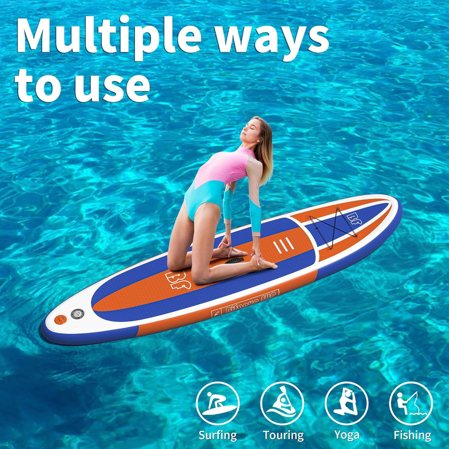 Bifanuo サップボード Bifanuo Inflatable Stand Up Paddle Board with SUP