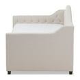thumbnail image 4 of Baxton Studio Perry Fabric Daybed with Trundle in Light Beige, 4 of 12