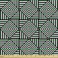 thumbnail image 2 of Geometric Fabric by the Yard, Simplistic Modern Art Image with Monochrome Striped Symmetric Squares, Upholstery Fabric for Dining Chairs Home Decor Accents, Charcoal Grey White by Ambesonne, 2 of 5