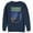Navy Blue, variant on Men's Scooby Doo Dog Shadow Sweatshirt Navy Blue 2X Large
