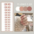thumbnail image 6 of 24Pcs Women Wearable Full Cover Bright Solid Color Fake Nails Short Square Head False Nails Detachable Press-on Nails 11-1635-51, 6 of 8