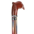 thumbnail image 6 of Royal RC Walking Cane – Patriotic Colors Don’t Run Eagle Handle – Exotic Ovangkol Wood Shaft with Inlaid Red, White & Blue Design – 38" Long  Canes for Men and Women, 6 of 11