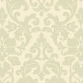 thumbnail image 1 of Stripes And Damasks, Classic Damask Stripes Light Green Wallpaper Roll, 1 of 2