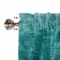 thumbnail image 5 of Bedroom Curtains 63 Inches length, Teal Window Treatment Curtain Drapes, Retro Oil Painting Modern Abstract Art Aesthetics Rod Pocket Curtain Panels for Living Room Kitchen, 42"x63", 2 Panels, 5 of 7