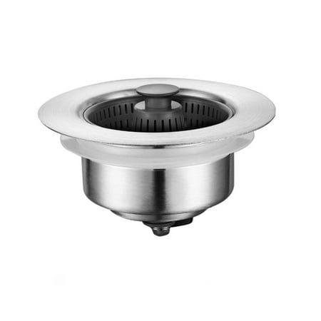 

Reayehane Strainers Kitchen Washbasin Leaking Plug Push Type Sink Bouncing Core Filter Seal Anti Blocking And Leak Proof (Silver )