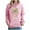 Pink D, variant on Enjoytime Women's Sweatshirt Cute Printed Long Sleeve Sweatshirts Xmas Holiday Christmas Lights Pullover Hoodies Pink M
