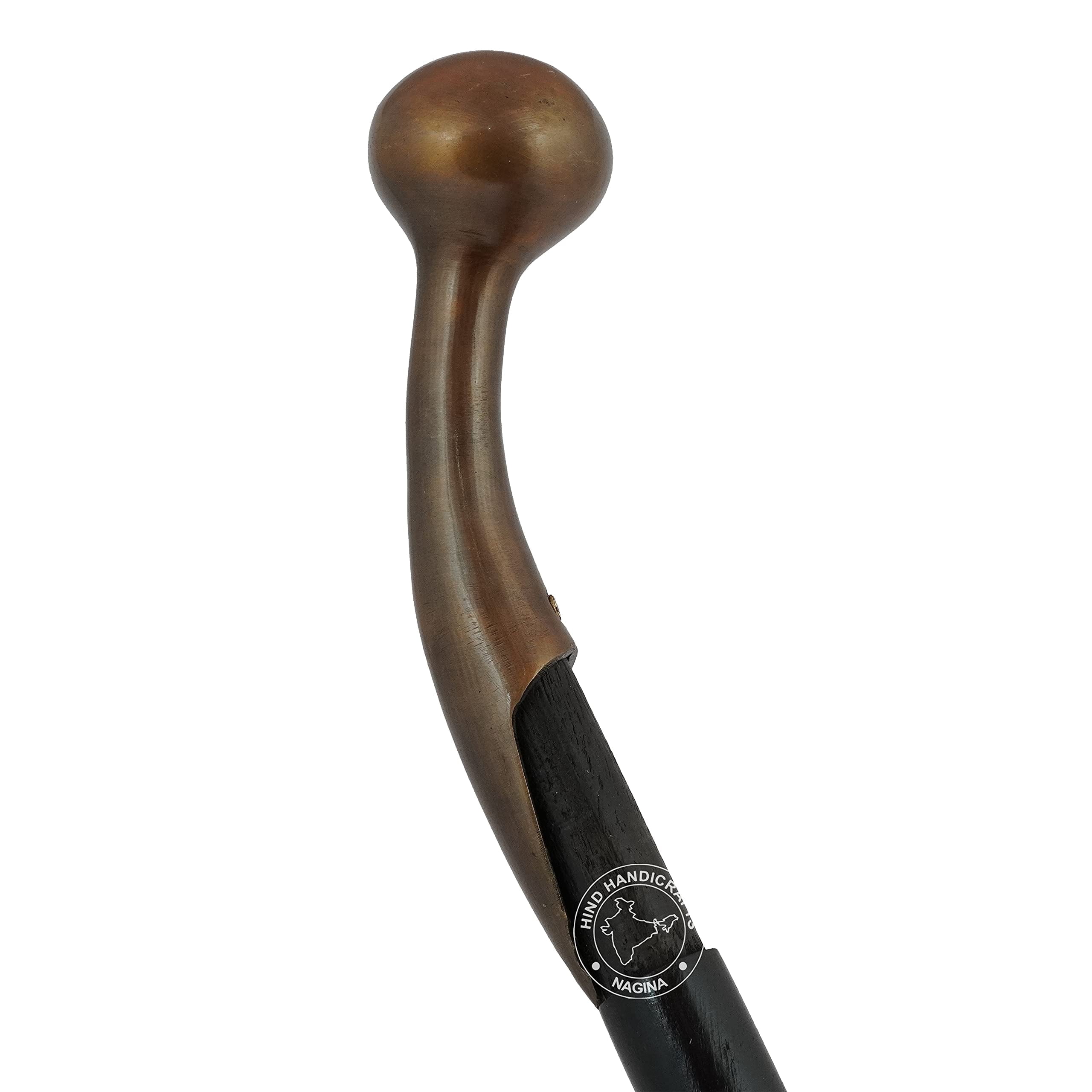 Bastone Da Passeggio Stile Texas BUBBA STIK In Mogano Macchiato - Fatto A Mano India
