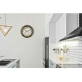 thumbnail image 4 of 13 Inch Retro Wall Clock,Indoor and Outdoor,Quartz,Analog,Waterproof,Thermometer,Bronze, 4 of 6