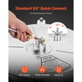 thumbnail image 4 of VEVOR 18" Pressure Washer Surface Cleaner, Stainless Steel Pressure Washer Attachments with 4 Wheels, 4000 Max PSI, 1/4 Quick Connector, 2 Spray Nozzles, 2 Extended Wands for Concrete, Patio, Deck, 4 of 9
