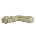 thumbnail image 3 of Titan Furnishings 6-Piece 1 Console 3-Power Reclining Italian Leather Sectional, 3 of 7