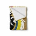 thumbnail image 2 of Art Soft Flannel Fleece Throw Blanket, Abstract Geometric Grunge Circles Triangles with Paint Strokes Trippy Design, Cozy Plush for Indoor and Outdoor Use, 60" x 80", Multicolor, by Ambesonne, 2 of 6