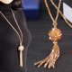 thumbnail image 3 of Faux Crystal Necklace Knotted Beaded Long Tassel Shiny All Match Good Gloss Women Long Pendant Sweat--Black-Product code 60765 Blue, 3 of 5