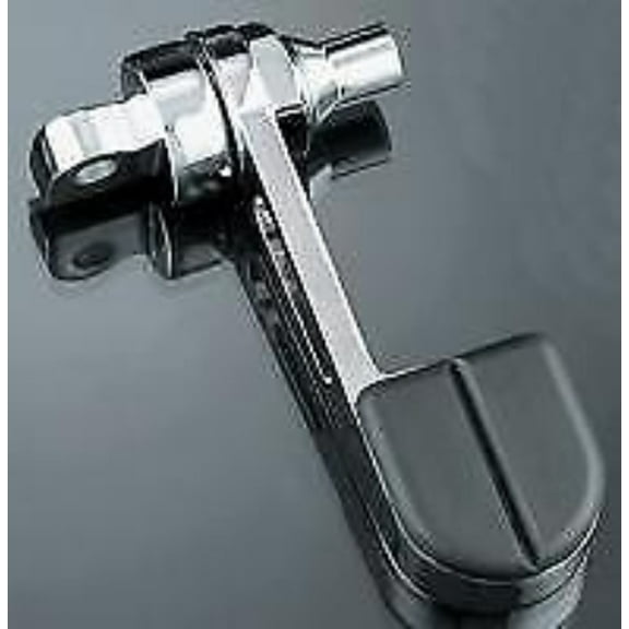 Kuryakyn Chrome ISO Rubber Heel Foot Cruise Rest Stirrups No Pegs Harley Victory