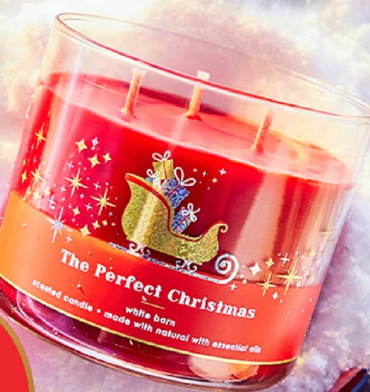 Bath And Body Works White Barn The Perfect Christmas 3 Wick Candle 14 5 Ounce