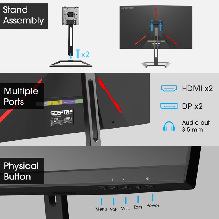 Sceptre 32 Inch 4K UHD IPS Monitor Black photo 6