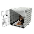 thumbnail image 2 of Botanical Dog Crate Cover, Diagonal Symmetric Olive Branches Pattern on Plain Background, Easy to Use Pet Kennel Cover Small Dogs Puppies Kittens, 7 Sizes, Evergreen Olive Green, by Ambesonne, 2 of 6