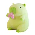 thumbnail image 3 of Animal de peluche de , muñeco de de peluche, decoración del hogar, juguete de peluche de suave para niños y niñas, regalos Carpincho melocotón verde, 3 of 8