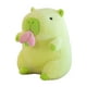 thumbnail image 3 of Peluche de capibara, suave, ideal para familias y niños. Carpincho melocotón verde, 3 of 9
