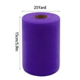 thumbnail image 2 of Purple Tulle Fabric Rolls 6 Inch by 25 Yards Tulle Roll Spool Fabric for DIY Tutu Skirt Baby Shower Birthday Party Wedding Decorations Christmas Craft Supplies (Blue), 2 of 8