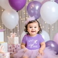 thumbnail image 4 of Wild One Dinosaur 1st Birthday T-Shirts for Baby Girls and Boys First Birthday Outfit Purple Shirt 18 Months, 4 of 6