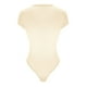 thumbnail image 5 of Body de una pieza para mujer de Fnochy, mono sexy de canalé con cuello cuadrado y manga corta., 5 of 6