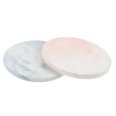 

2pcs Wax Sealing Ceramic Pad Versatile Coaster Backing Board for Stamp Seal