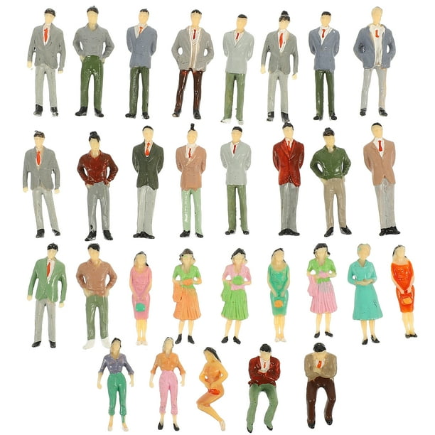 30 figuras de personas en miniatura, figuritas diminutas, mini figuras, figuras en miniatura