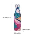 thumbnail image 3 of TIMIFIS Bouteilles d'Eau Double Couche en Acier Inoxydable Bouteille d'Eau de Sport de Plein Air Couleur Laquée Imprimée Bouteille de Vin Rouge Tasses Isolées Gadgets de Cuisine, 3 of 6