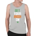 thumbnail image 2 of Get Your Irish On St. Patricks Day Celebration Design Men's Tank Top, 2 of 3