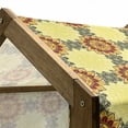 thumbnail image 4 of Mandala Pet House, Vibrant Yellow Mandala with Floral Framework Petals Boho, Outdoor & Indoor Portable Dog Kennel with Pillow and Cover, 5 Sizes, Yellow Black Ruby, by Ambesonne, 4 of 4