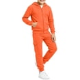 thumbnail image 5 of OGLCCG Girls Sweatsuits 2pcs Sets,Fleece Zip Up Hoodie and Joggers Sweatpants Set, 2-Piece Girls Jogger Set, Sizes 5-6, 5 of 6