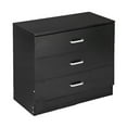 thumbnail image 5 of Wood Simple Dresser 3-Drawer Chest Black, 5 of 5