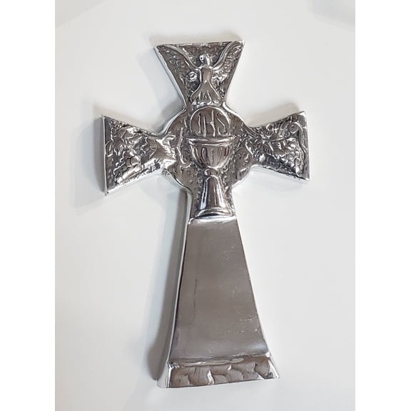 Communion Pewter Cross - Holy Spirit