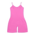 thumbnail image 5 of Laipiong Jumpsuits for Women Casual Summer Sleeveless Spaghetti Strap Solid Ribbed Rompers Stretchy Slim Fit Leggings Daily Wear Yoga Outfits, 5 of 5